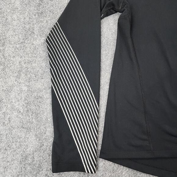 Nike Pullover Womens Medium Black 1/4 Zip Reflective Long Sleeve Thumb Active - Picture 8 of 16